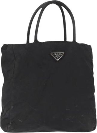 Prada Pre-owned Tote Bags, female, Black, Size: ONE SIZE Pre-owned Vintage Tote Bag