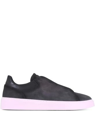 To Boot New York Campion suede panelled sneakers - men - Calf Suede/Calf Leather/Rubber - 11 - Grey