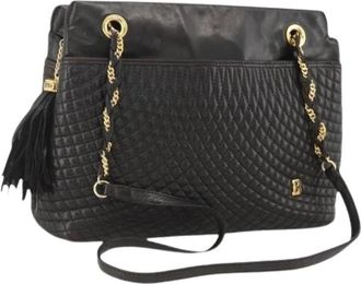 Bally Pre-owned Schoudertas - Dames - Vintage Schoudertas - Zwart - ONE Size - Leer - Vintage