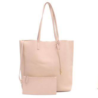 Saint Laurent Pink Leather Pouch Tote Bag (Pre-Owned)