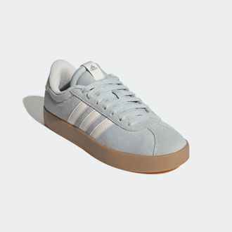 adidas Sneaker ADIDAS SPORTSWEAR VL COURT 3.0, Damen, Gr. 38,5, grau (wonder silber, sanftes wei&szlig;, gum 3), Leder, Synthetik, Schuhe Sneaker, inspiriert vom D
