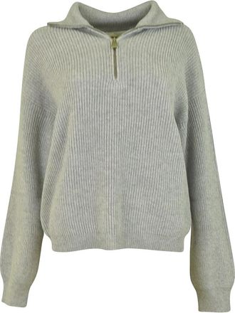 Malo Hoodies & sweatvesten, Dames, Grijs, L, Zip-throughs