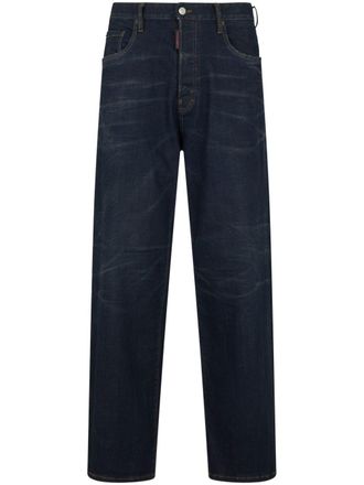 Dsquared2 mid-rise straight-leg jeans - men - Polyester/Elastane/Cotton/Cotton - 48 - Blue