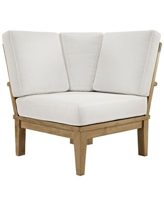 ModWay Discontinued Modway Marina Teak Outdoor Patio Corner Sofa
