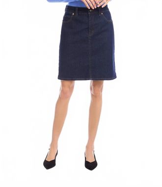 Karen Kane Della Denim Short Skirt In Indigo
