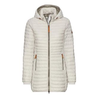 Camel Active Gerecyclede Polyamide Pufferjas - Dames - Parka Jassen - Wit - M - Jassen