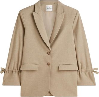 Summum Jassen, Dames, Beige, 2Xl, Polyester, Boyfriend Blazer