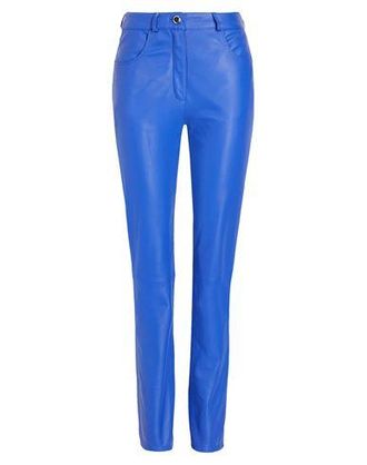 8 by YOOX LEATHER SKINNY FIT PANT