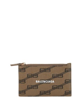 Balenciaga Bb Monogram Coated Canvas Card Holder