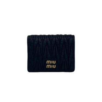 Miu Miu Pre-owned Wallets, female, Black, Size: ONE SIZE Pre-owned Leather Wallet