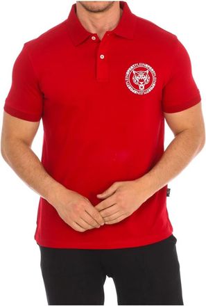 Plein Sport Polo met korte mouwen - Heren - Fitness - Rood - S - Katoen - Fitness