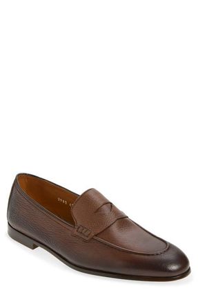 Doucal's Panarea Penny Loafer in Daino Marrone at Nordstrom, Size 6.5Us