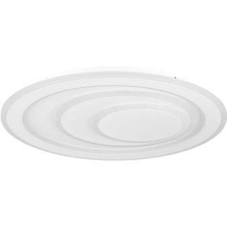 Eglo Plafoniera Contemporanea Palagiano 1 Acciaio Bianco Luce Led Integrato 21W