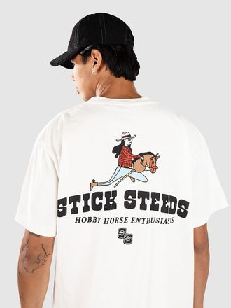 A.Lab Stick Steeds Boxy Camiseta blanco