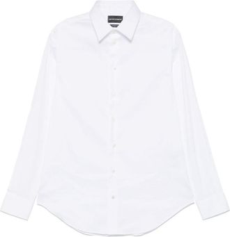 Emporio Armani White Classic Collar Shirt