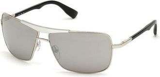 Web Eyewear Gray Metal Mens Sunglasses
