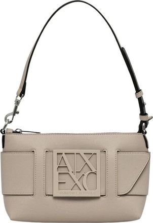 A|X Armani Exchange Borsa Hobo - - Bags - Donna - Beige - ONE SIZE