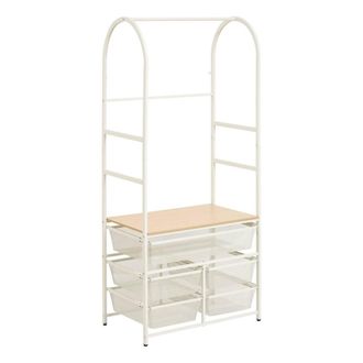 5five Simply Smart Perchero Rectangular Meshy De 75 X 173,5 Cm, Blanco - 5five
