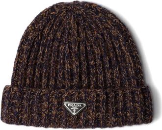 Prada Muts met logo - Blauw
