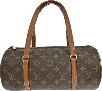 Louis Vuitton Papillon Handbag Monogram Canvas Brown Canvas Handbag (Pre-Owned)