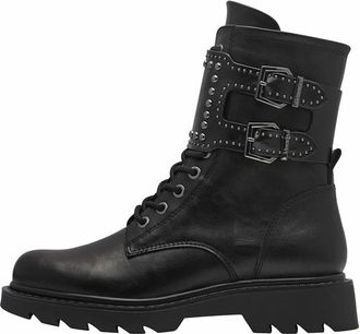 Tamaris Lace-up Laarzen - Dames - Schoenen - Zwart - Maat: 37 EU Leer