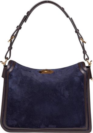 Lanvin Asymmetrical Compagnon Suede Bag