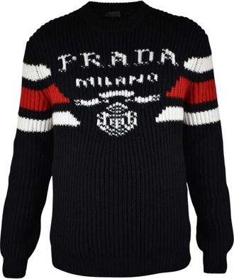 Prada Heren, Truien, Zwart, Maat: 2XL Kasjmier