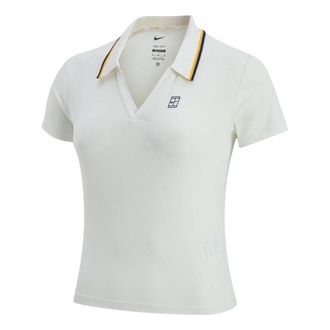 Nike (WMNS) Nike Court Slam Dri-Fit Tennis Collar T-Shirt Sail White IW1210-133