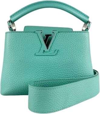 Louis Vuitton Pre-owned Mini Bag - Dames - Vintage Mini Tas - Groen - ONE Size - Leer - Vintage