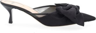 Fendi Black Colibri Bow Pumps