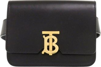 Burberry Black Leather Fanny Pack (Pre-Owned)