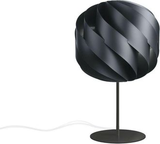 Linea Zero Pie De L&aacute;mpara De Mesa Y Pie De Metal Negro Cm. 25x44h