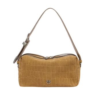 Pinko Bauletto Trittico - Dames - Schoudertassen - Beige - ONE Size - Tassen