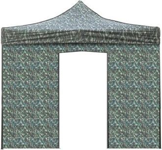 Evergreen Cubierta Lateral Militar Impermeable 3x2m Con Puerta Enrollable Para Cenador Resellable 3x3m