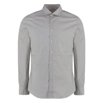 Bastoncino Bedrukt Katoenen Overhemd - Heren - Casual Overhemden - Veelkleurig - 3XL - Katoen - Overhemden