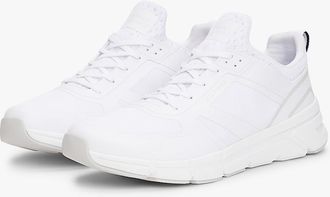 Tommy Hilfiger Mens Mixed Media Runner Sneaker - White - US 11.5 / EU 45