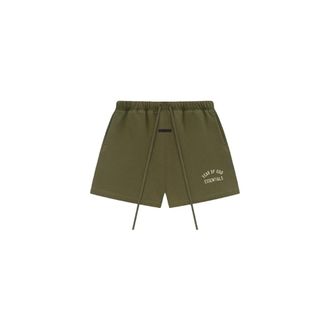 Fear of God Fleece Voetbalshort - Heren - Korte Broeken - Groen - XL - Katoen - Korte Broeken
