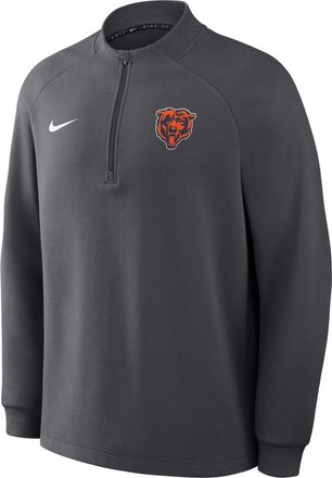Nike Chicago Bears Par Nike Mens Therma-FIT NFL Half-Zip Pullover in Grey | 068F06F7Q-P8H