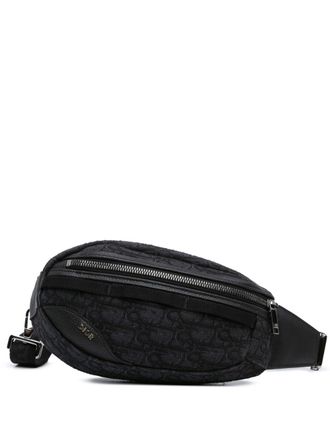 Dior 2023 Oblique Scarab Sling crossbody bag - women - Canvas - One Size - Black