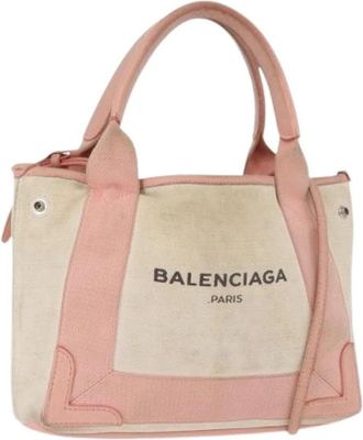 Balenciaga Pre-owned Vintage Tote Bag - Dames - Vintage Shopper - Beige - ONE Size - Leer - Vintage