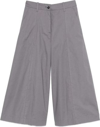 Nine In The Morning Fiammetta Katoenen Broek - Dames - Wijde Broeken - Grijs - W26 - Katoen - Broeken