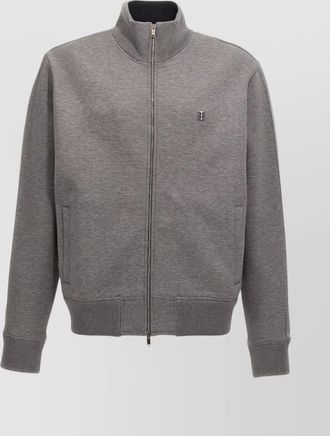 Givenchy cotton high-neck zip sweatshirt