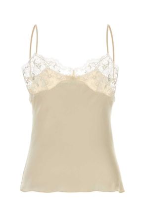 Chlo&eacute; Cream Silk Tank Top