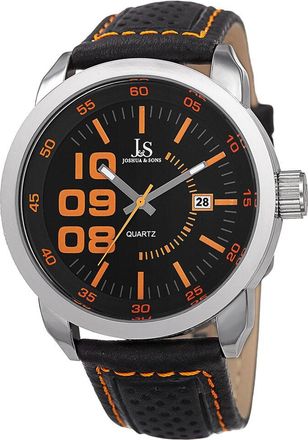 Joshua & Sons Mens Leather Watch