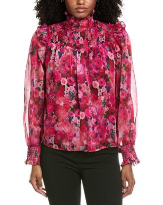 Fate Print Chiffon Blouse