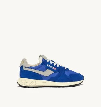 Autry REELWIND LOW SNEAKERS IN BLUE NYLON AND SUEDE