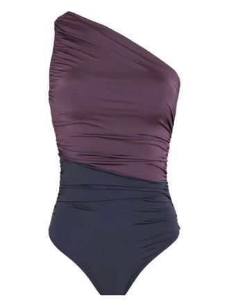 Brigitte one-shoulder swimsuit - Purple