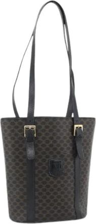 Celine Pre-owned Vintage Tote Bag - Dames - Vintage Shopper - Zwart - ONE Size - Leer - Vintage