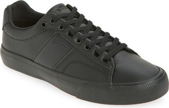 BOSS Aiden Tenn Low Top Sneaker in Black at Nordstrom Rack, Size 11Us / 10Uk