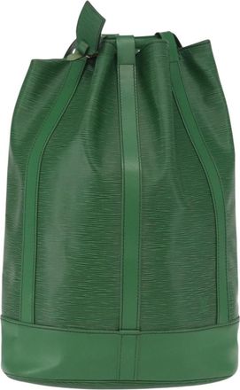 Louis Vuitton Randonnee Epi Leather Green Leather Backpack Bag (Pre-Owned)